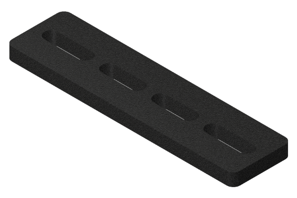 Saugmatte mit verschiedenen Geometrien